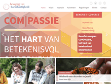 Tablet Screenshot of barmhartigheid.nl
